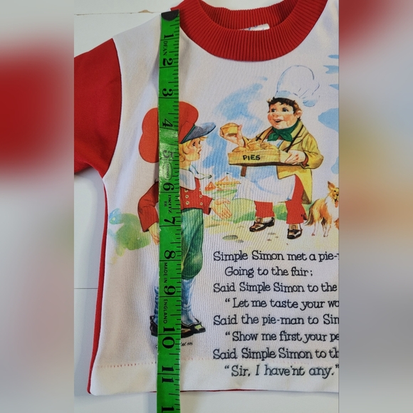 Vintage 1975 Simple Simon "Pie Man" Mother Goose Shirt Size 2T - Picture 6 of 7